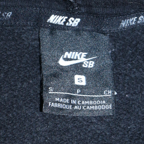 Nike SB Men's Black Pullover Hoodie Small Logo Fleece Sweatshirt