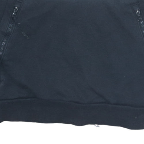 Under Armour Men's Grey Pullover Hoodie M Logo Zip Pockets ColdGear