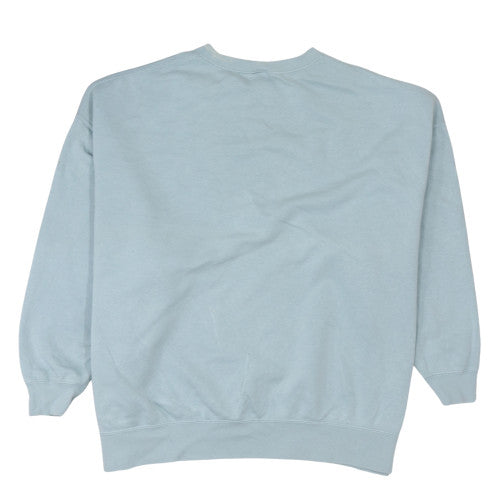 Nike Men's Blue Graphic Print Crew Neck Sweatshirt Size M