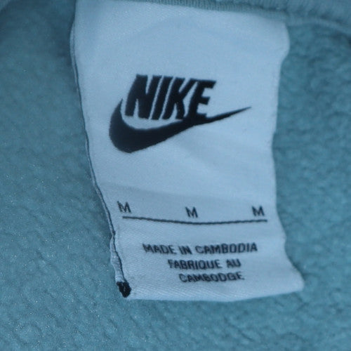 Nike Men's Blue Graphic Print Crew Neck Sweatshirt Size M