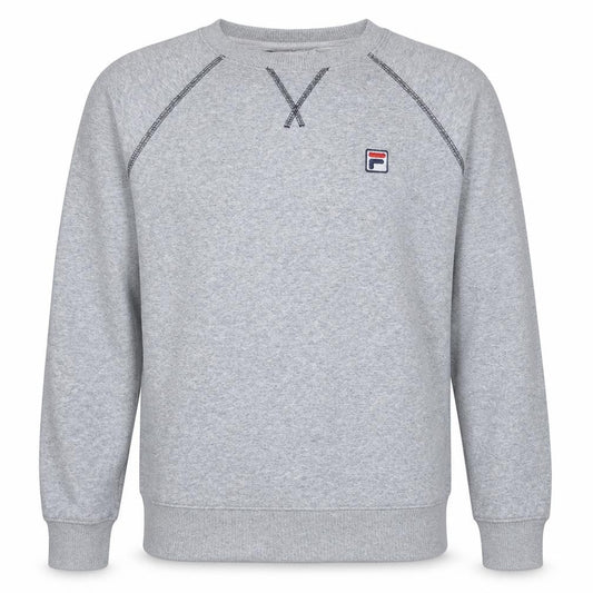 Fila Men's Grey Crew Neck Pullover Sweatshirt Size M