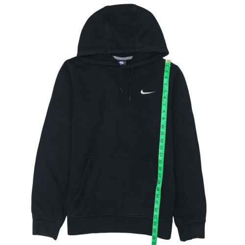 Nike Men's Black Pullover Hoodie Size S Fleece Logo Sweatshirt