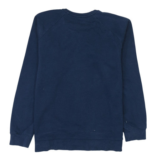 Under Armour Mens Blue Crew Neck Sweatshirt Large Fleece Pullover