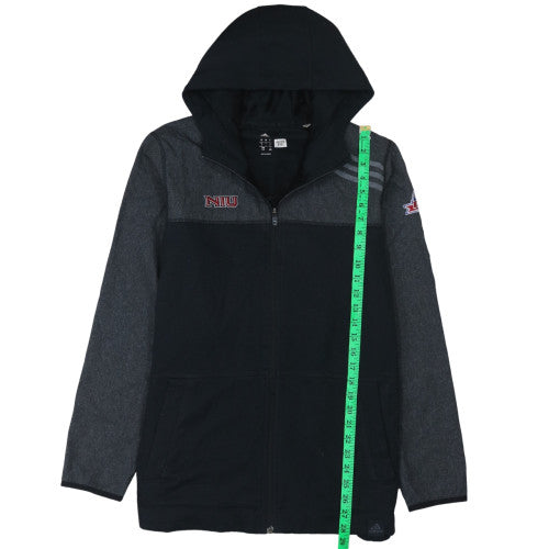 Adidas Men’s Black NIU Full Zip Hoodie L Regular Fit Polyester