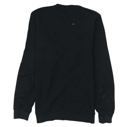Adidas Men's Black Crew Neck Pullover Sweatshirt M Regular Fit