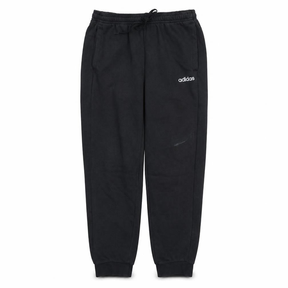 Front view of adidas Men's Black Jogger Trousers M Regular Fit Fleece Activewear