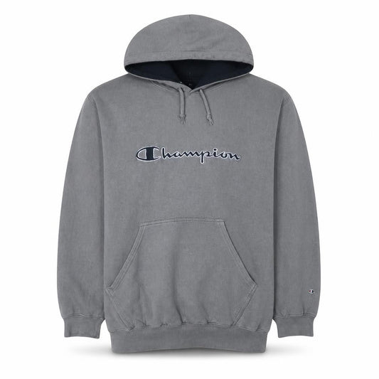 Champion Men's Grey Pullover Hoodie XL Regular Fit Sports Style