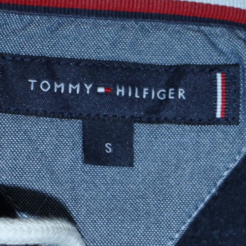 Tommy Hilfiger Men's Blue Pullover Hoodie Small Logo Fleece