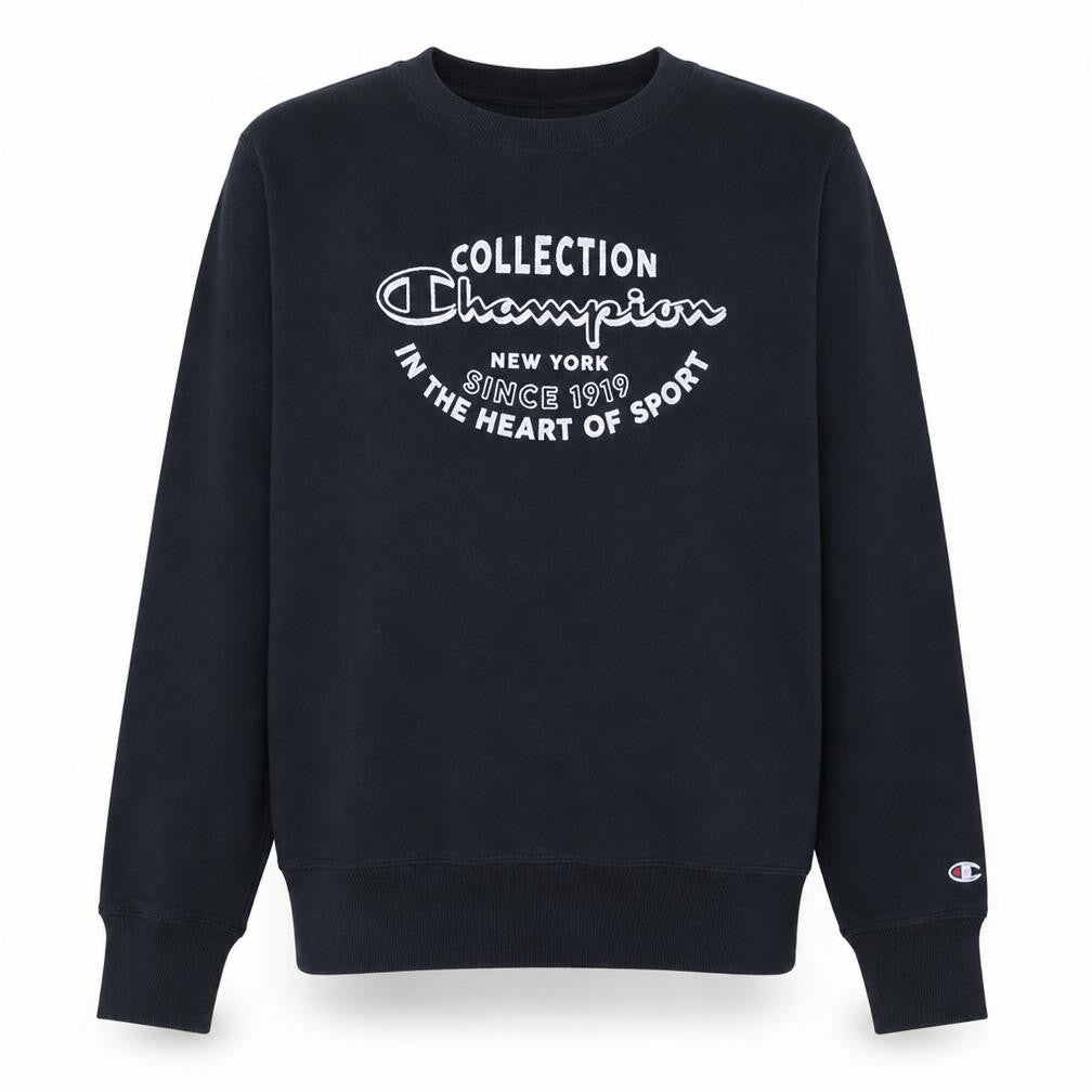 Champion Men's Blue Graphic Pullover Sweatshirt Medium