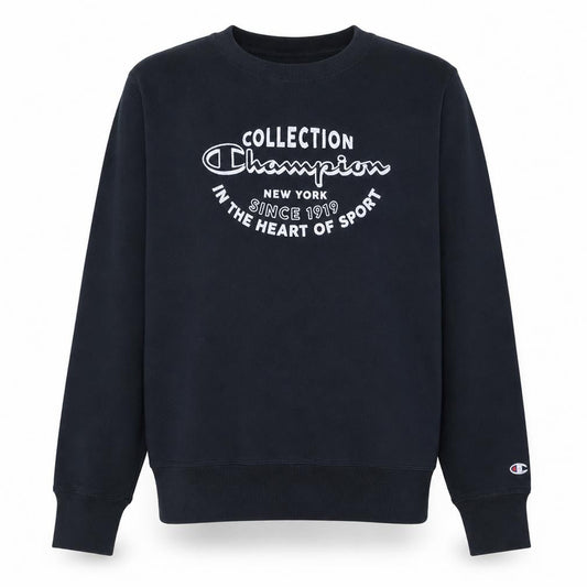 Champion Men's Blue Graphic Pullover Sweatshirt Medium