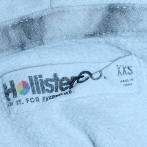 Hollister Unisex Grey XS Tie Dye Pullover Hoodie