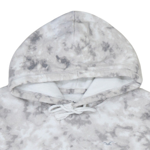 Hollister Unisex Grey XS Tie Dye Pullover Hoodie