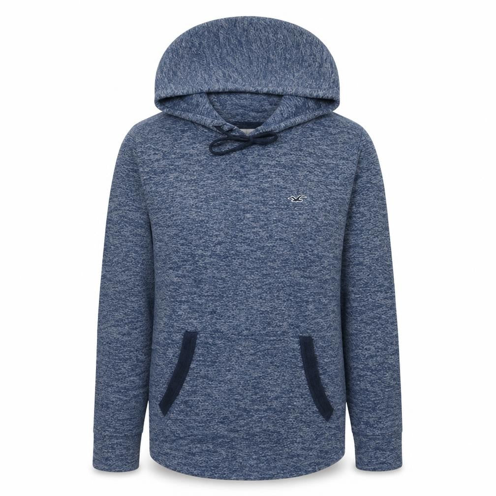 Hollister Men’s Blue Pullover Hoodie XS Regular Fit Lightweight