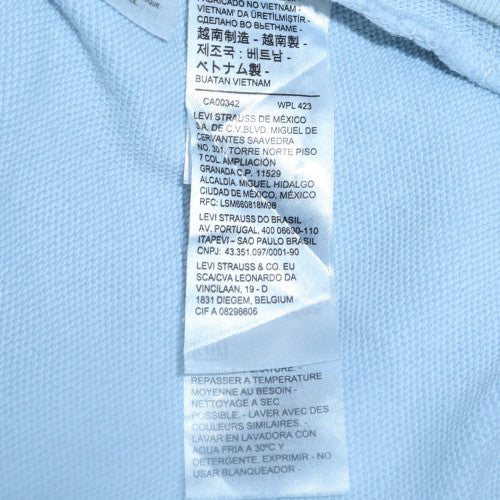 Levi's Men's Blue Pullover Sweatshirt L Regular Fit Logo Crew Neck
