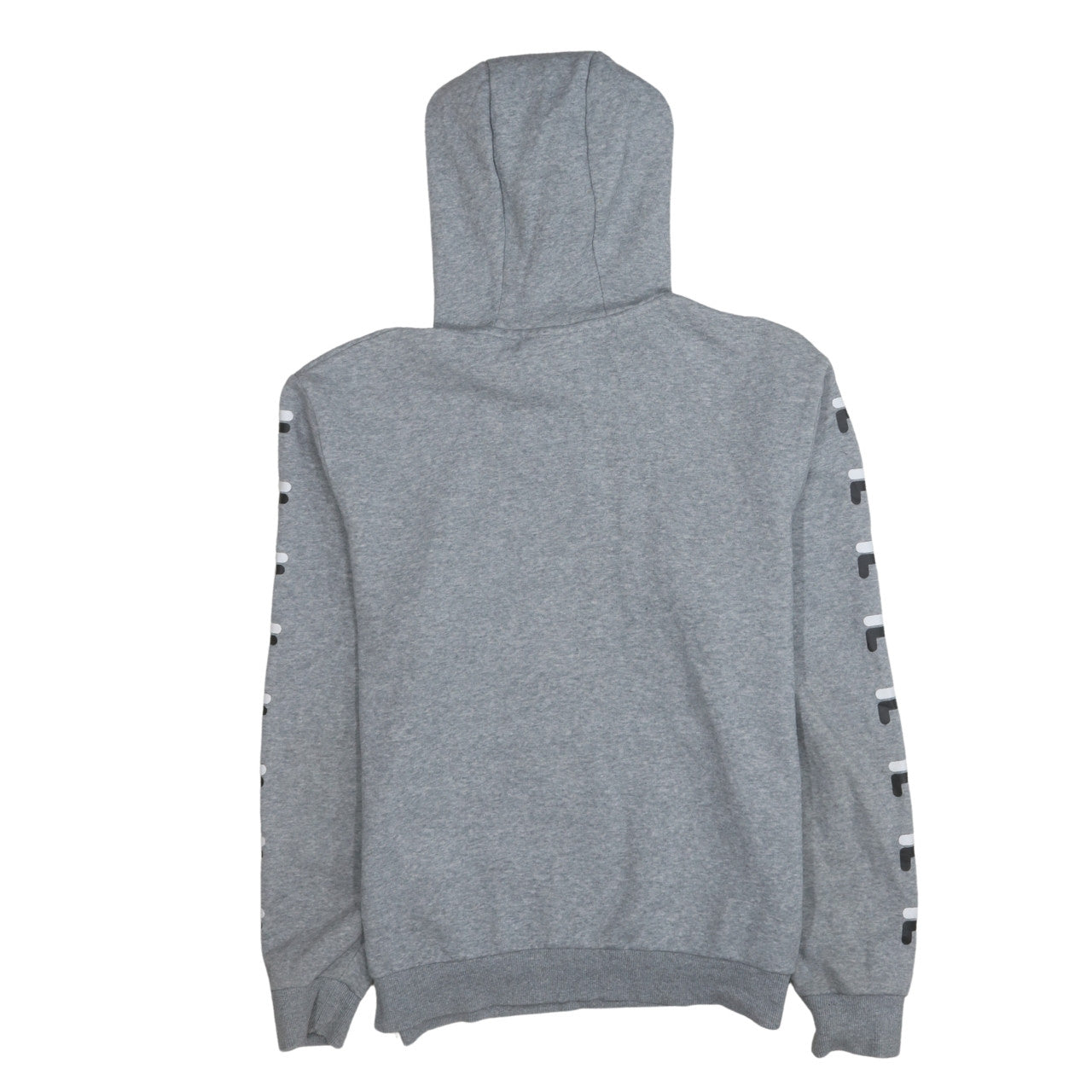 Fila Men's Grey Pullover Hoodie Size M Logo Graphic Sportswear