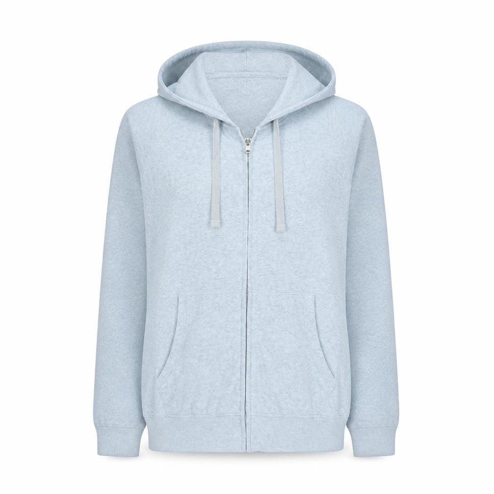 Gap Women’s Light Grey Full Zip Hoodie XL Cotton Blend Casual