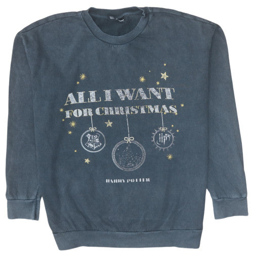 Harry Potter Women’s Grey Christmas Sweatshirt Size 12-14 George