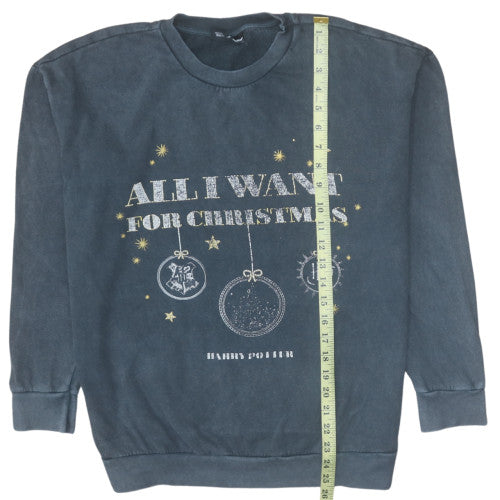 Harry Potter Women’s Grey Christmas Sweatshirt Size 12-14 George