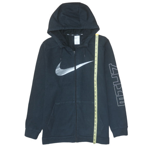 Nike Men's Black Full Zip Hoodie L Dri-FIT Fleece Sportswear