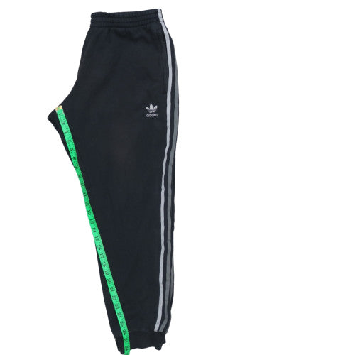 Adidas Men's Black L Jogger Track Pants with Side Stripes