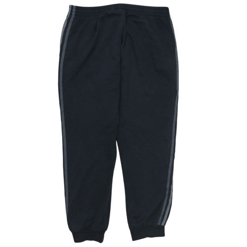 Adidas Men's Black L Jogger Track Pants with Side Stripes