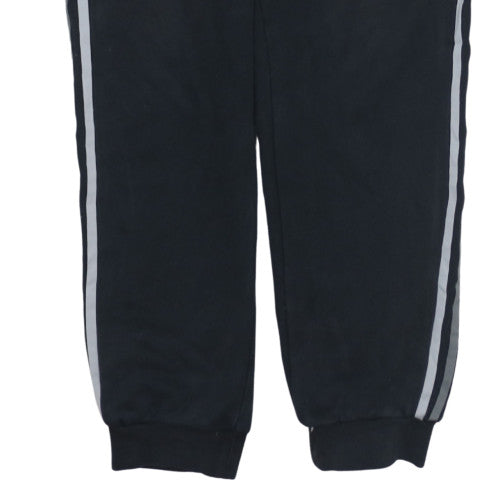 Adidas Men's Black L Jogger Track Pants with Side Stripes