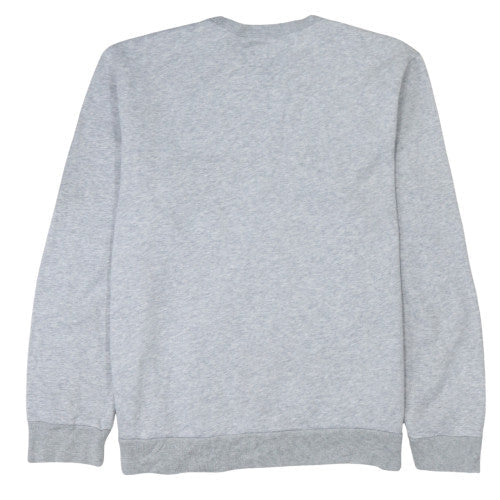 GAP Men's Grey Logo Crew Neck Sweatshirt L Classic Fit
