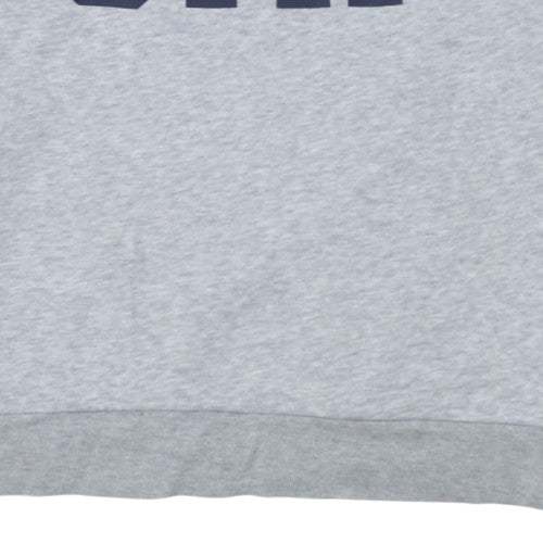 GAP Men's Grey Logo Crew Neck Sweatshirt L Classic Fit