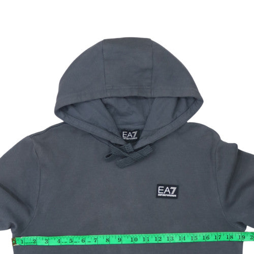 Emporio Armani EA7 Men's Grey Pullover Hoodie Size L Regular Fit