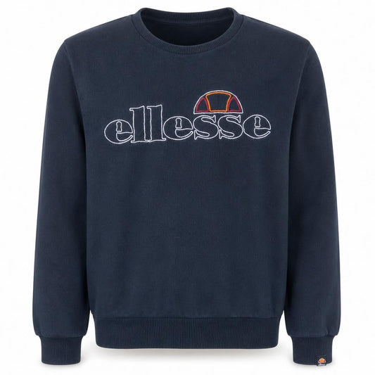 Ellesse Men's Blue Embroidered Logo Pullover Sweatshirt M