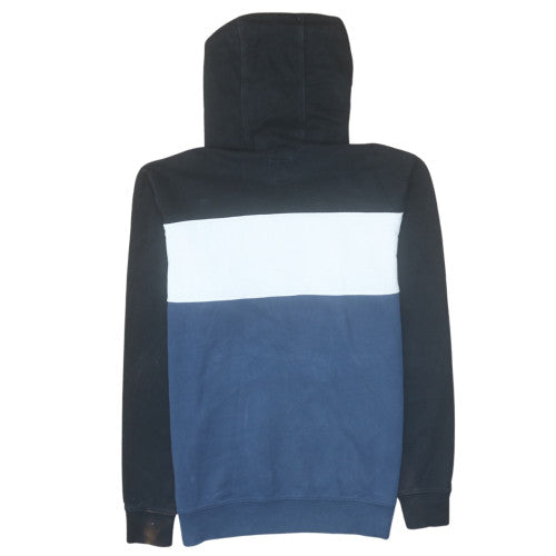 Vans Mens XS Blue Black Colour Block Logo Pullover Hoodie
