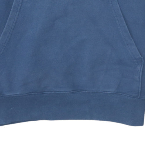 Vans Mens XS Blue Black Colour Block Logo Pullover Hoodie