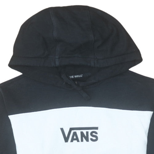 Vans Mens XS Blue Black Colour Block Logo Pullover Hoodie