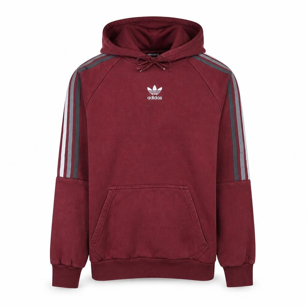 Adidas Men's Red Pullover Hoodie Small Regular Fit Logo Sportswear