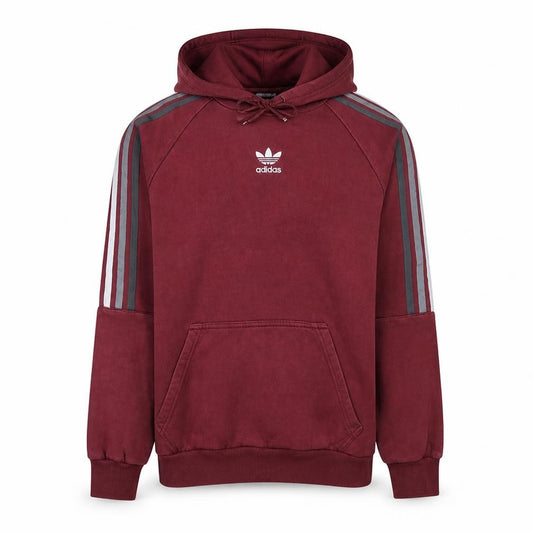 Adidas Men's Red Pullover Hoodie Small Regular Fit Logo Sportswear