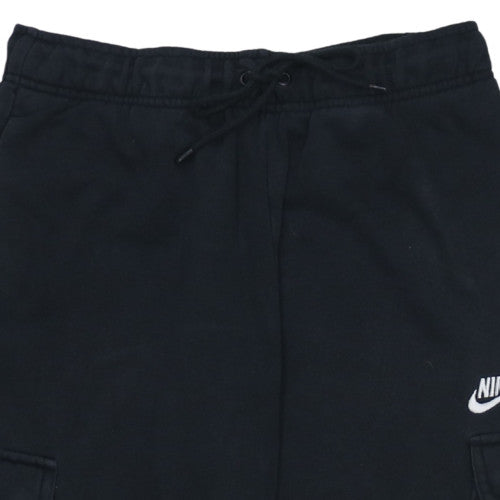 Nike Men’s Black Fleece Jogger Sweatpants S Regular Fit Activewear