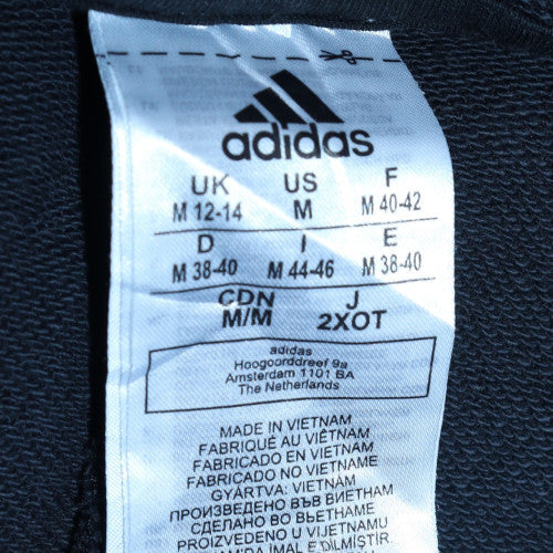 Adidas Womens Black Pullover Hoodie Size M 12-14 with Logo Detail