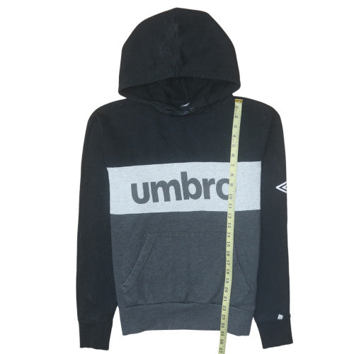 Umbro Men’s Black Pullover Hoodie L Graphic Sportswear