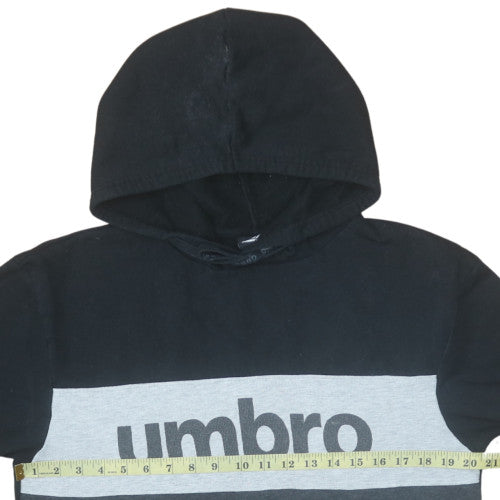 Umbro Men’s Black Pullover Hoodie L Graphic Sportswear