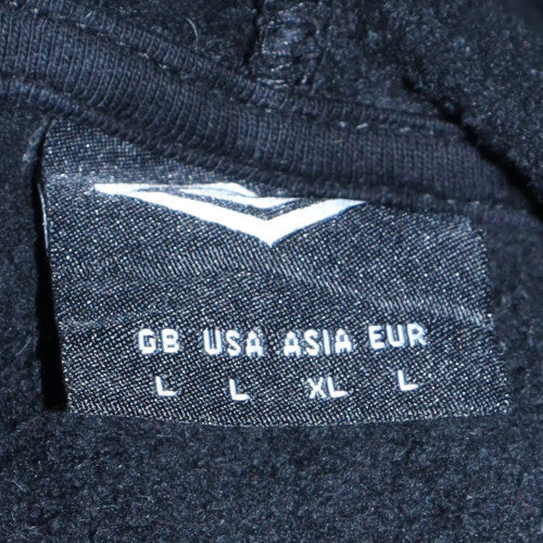 Umbro Men’s Black Pullover Hoodie L Graphic Sportswear