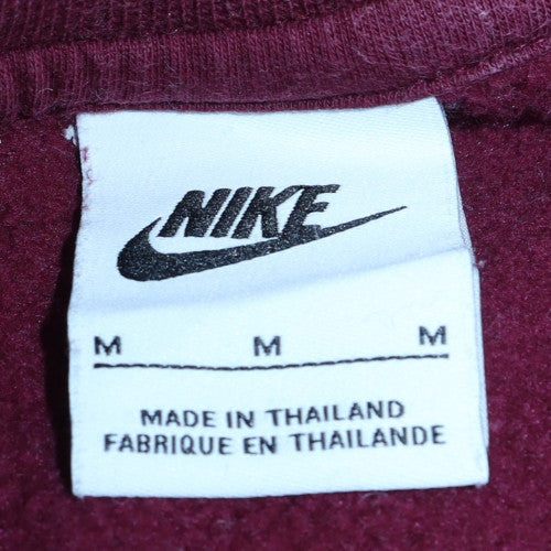 Nike Men's Red Crew Neck Pullover Sweatshirt M Regular Fit