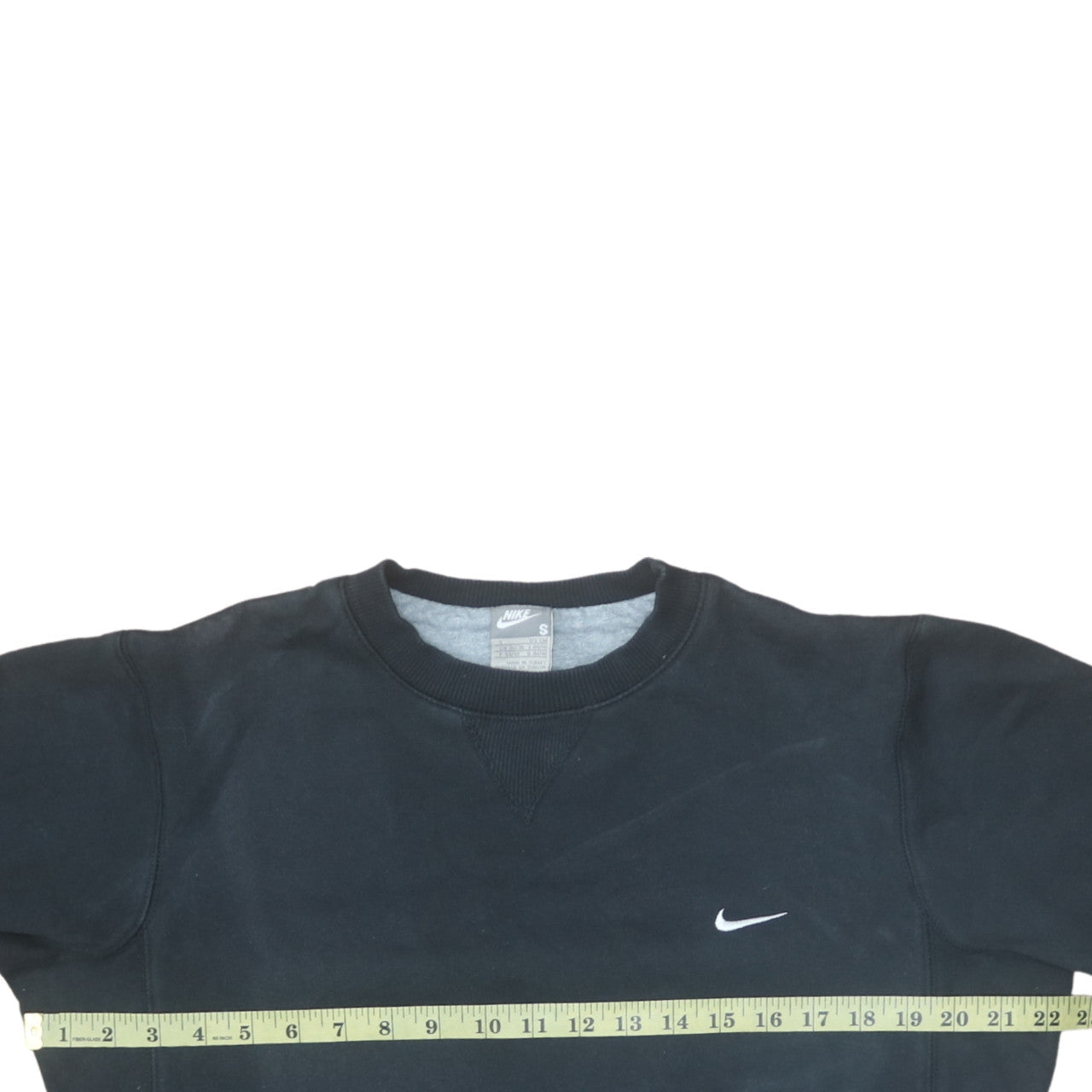 Nike Men's Black Small Crew Neck Pullover Sweatshirt