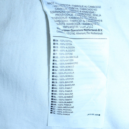 Nike Men's White Graphic Print T-Shirt XL Cotton Casual Tee