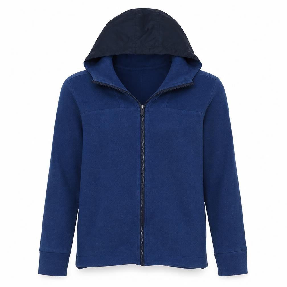 Nike Men's Blue Full Zip Hoodie XS Fleece Regular Fit