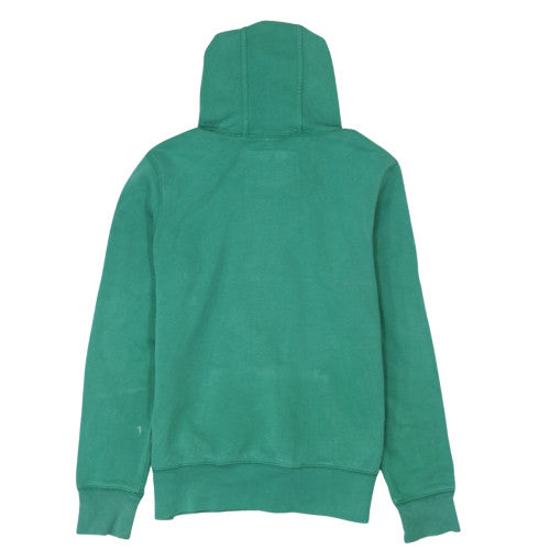 Denim Co Women’s Green Hoodie Size 10 Pullover Varsity Print