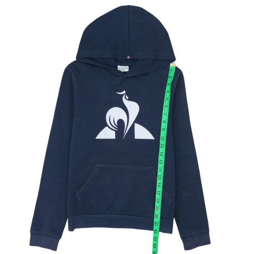 Le Coq Sportif Boys Navy Blue Pullover Hoodie 14 Years Cotton Blend