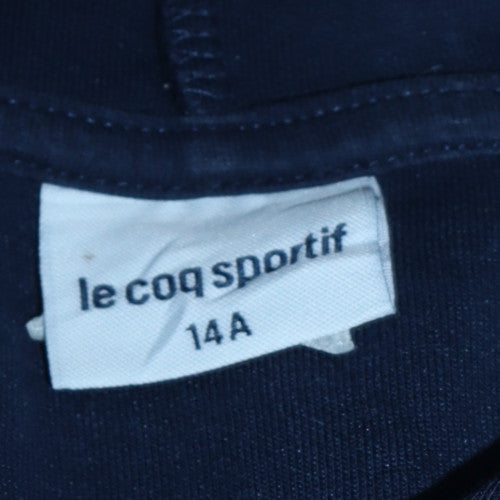 Le Coq Sportif Boys Navy Blue Pullover Hoodie 14 Years Cotton Blend