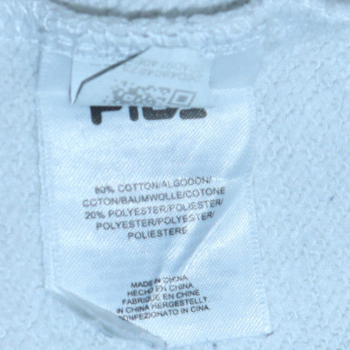 Fila Men's White XL Pullover Crew Neck Sweatshirt