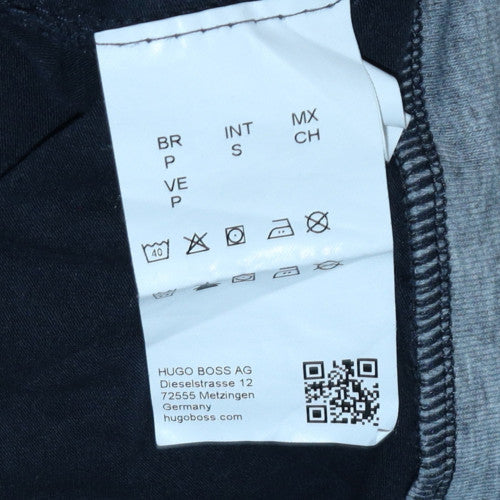 BOSS Men's Blue Full Zip Hoodie Size S Regular Fit