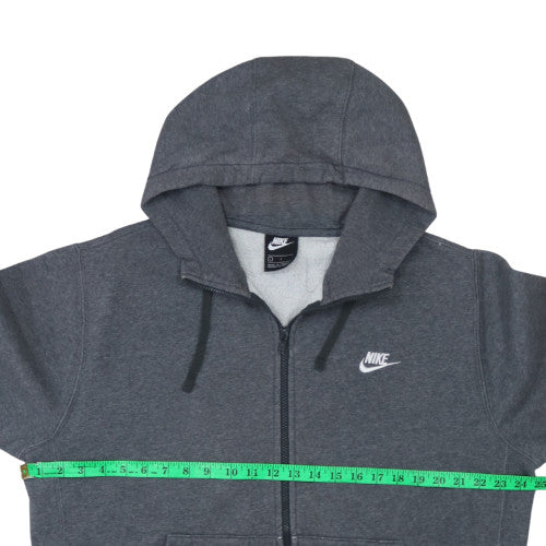 Nike Men's Grey L Full Zip Hoodie Fleece Sweatshirt